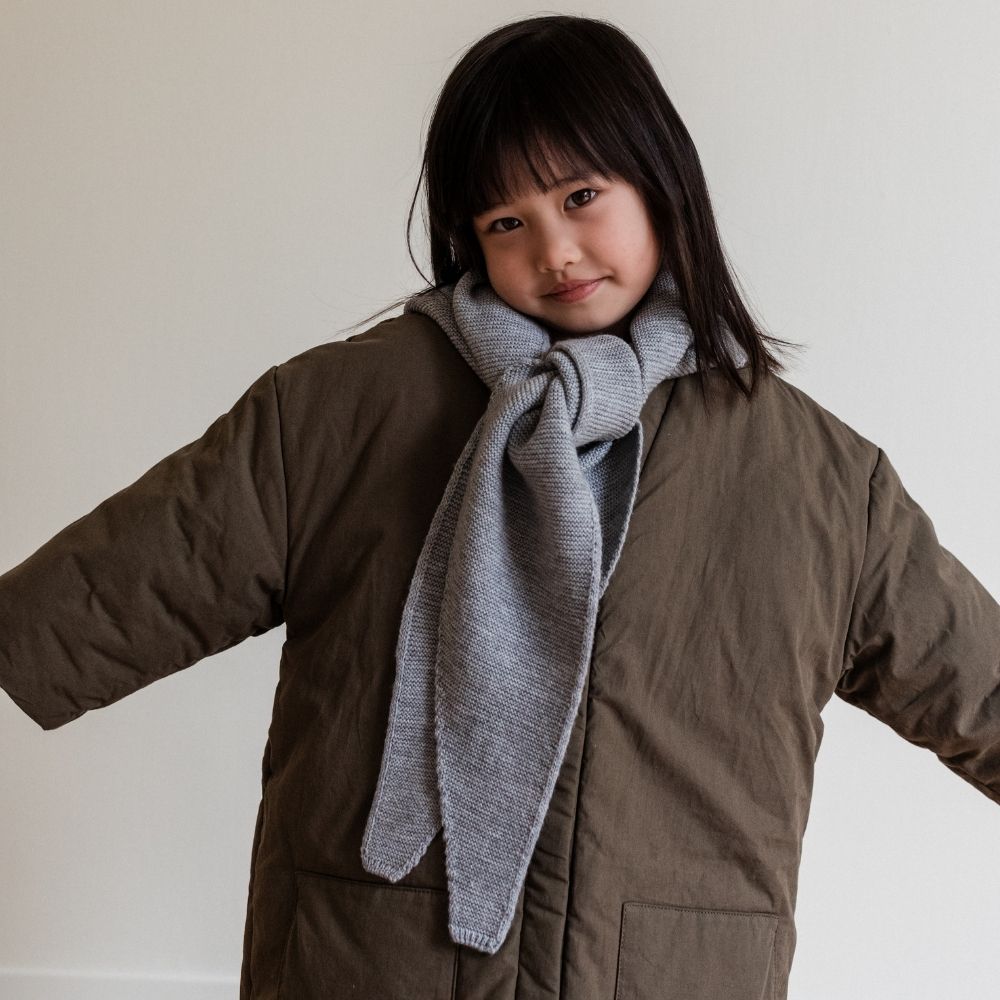 Hvid - Triangle Scarf - For you & Mini - 100% Merino wool