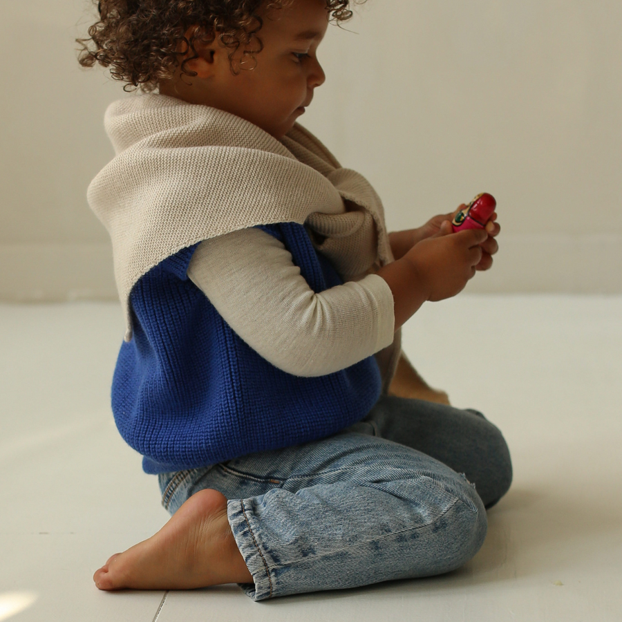 Hvid - Triangle Scarf - For you & Mini - 100% Merino wool