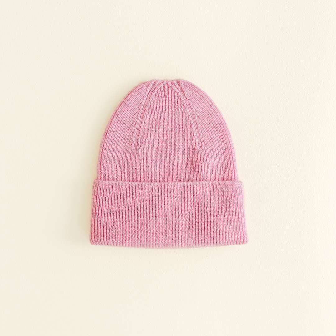Hvid - Newborn Beanie - 100% Merino wool