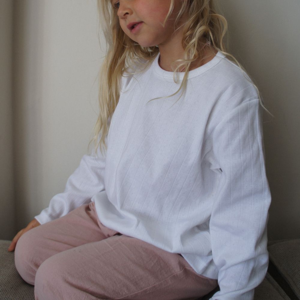 Tothemoon ☾ - Shirt - Long sleeve - Organic cotton - Pointelle