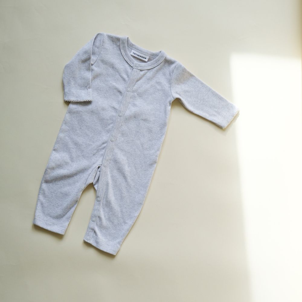 Tothemoon ☾ - Jumpsuit - 100% Organic cotton - Light grey