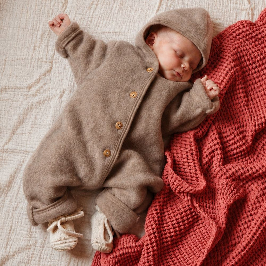 Engel - Hooded overall - 100% Virgin wool - Oversized fit