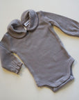Tothemoon ☾ - Collar Body - Long sleeve - 100% Wool - Rib - Taupe