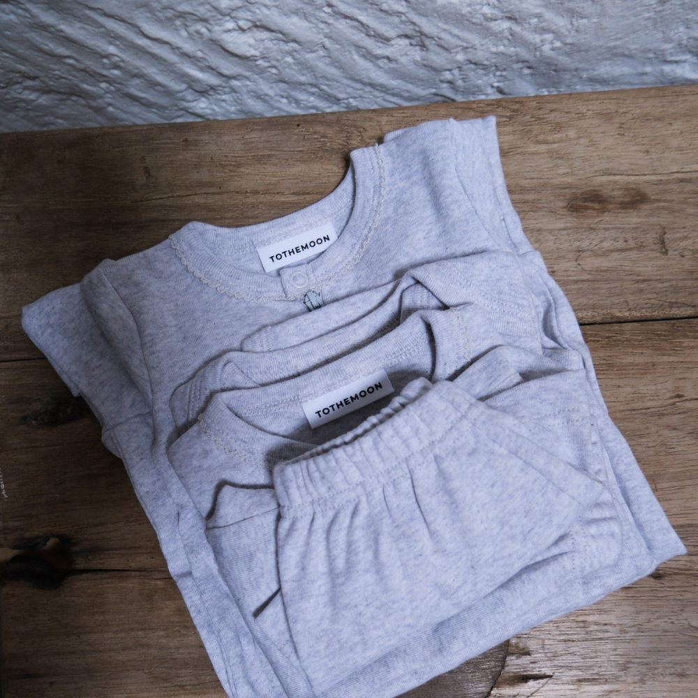 Tothemoon ☾ - Shirt - Long sleeve - Organic cotton - Light grey