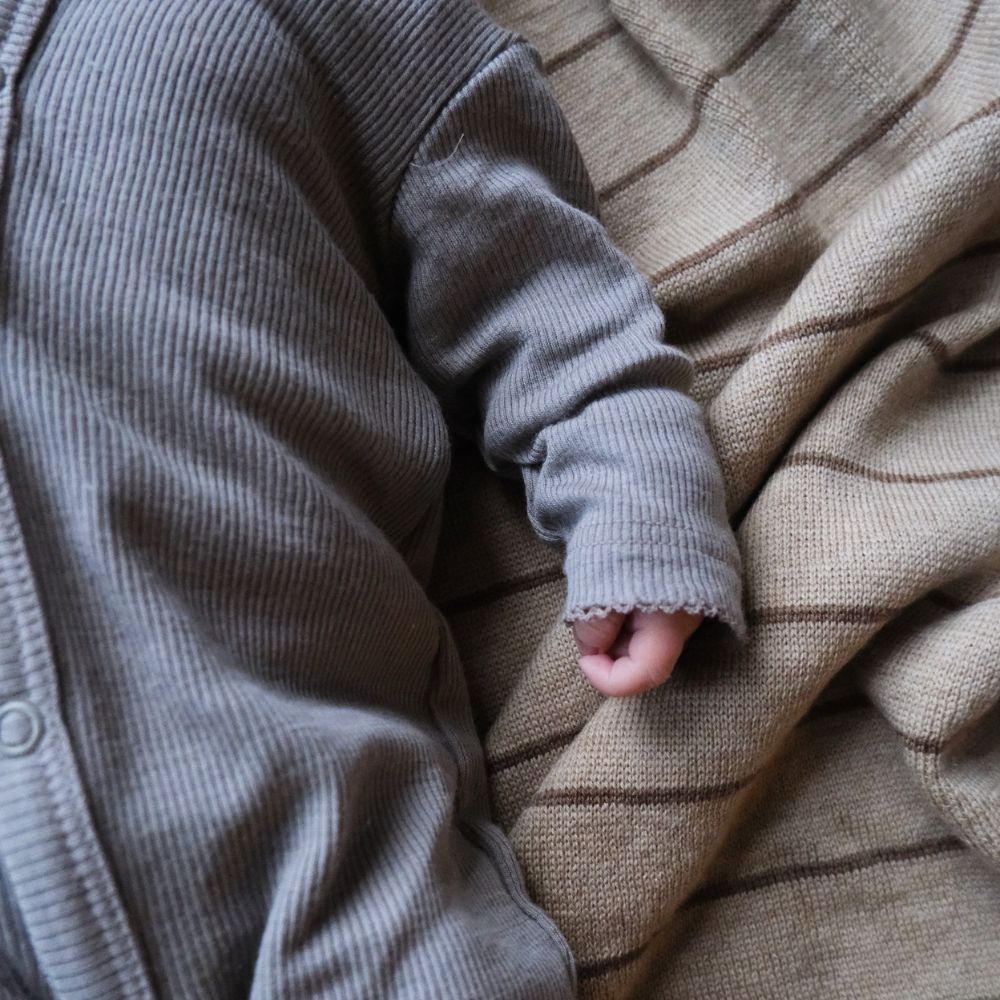 Tothemoon ☾ - Jumpsuit - 100% Wool - Rib - Taupe