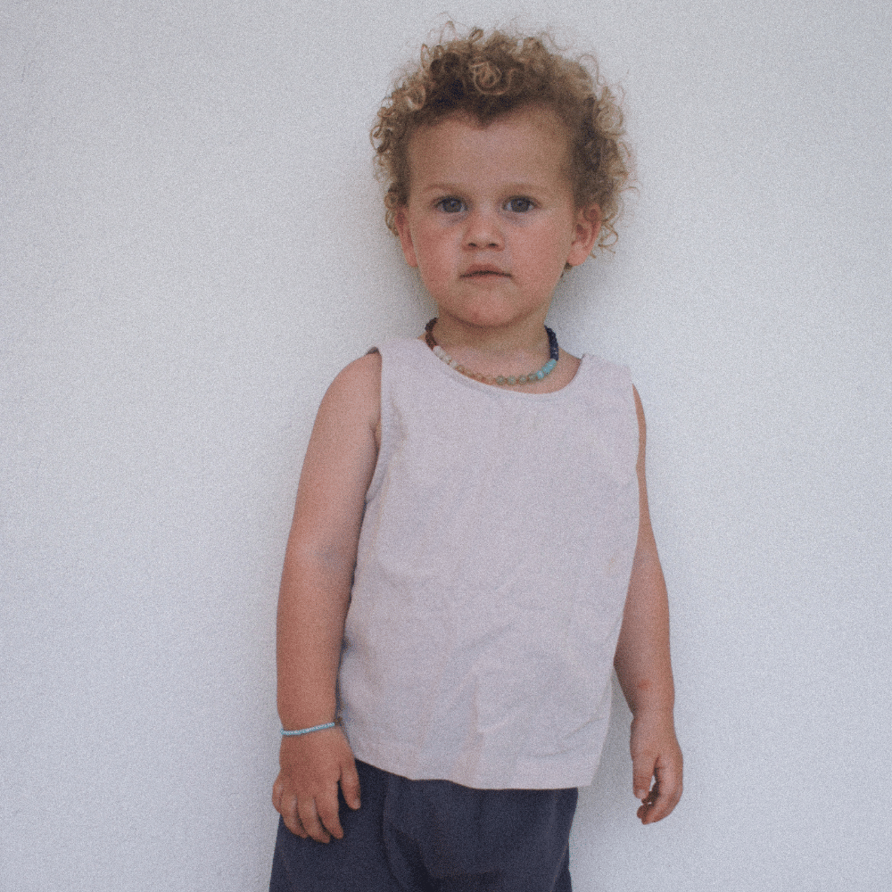 Tothemoon ☾ Tothemoon ☾ - Tita top - V-shaped back - 100% Cotton - Handmade in Holland Clothing Dark Olive / 1Y