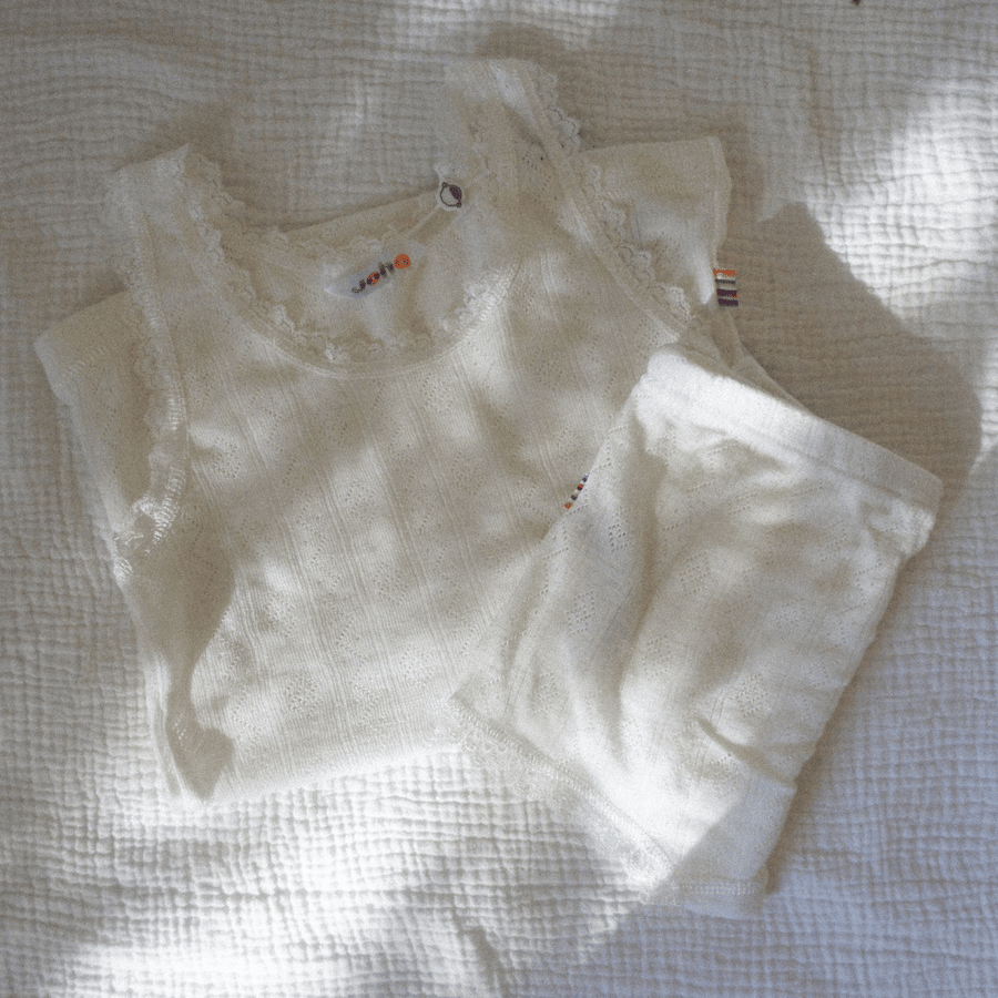 Joha Hipster - Wool & silk - Pointelle - Natural Clothing 90