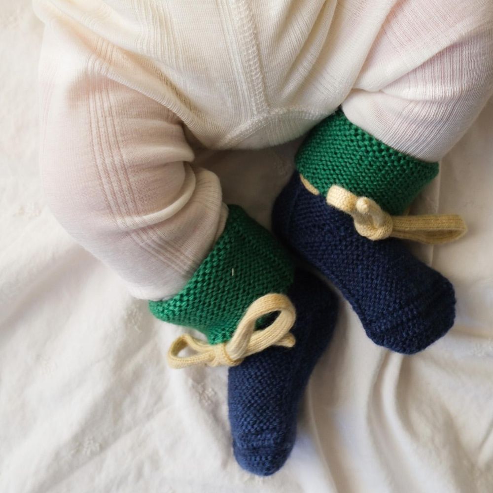 Hvid - Happy Booties - 100% Merino wool