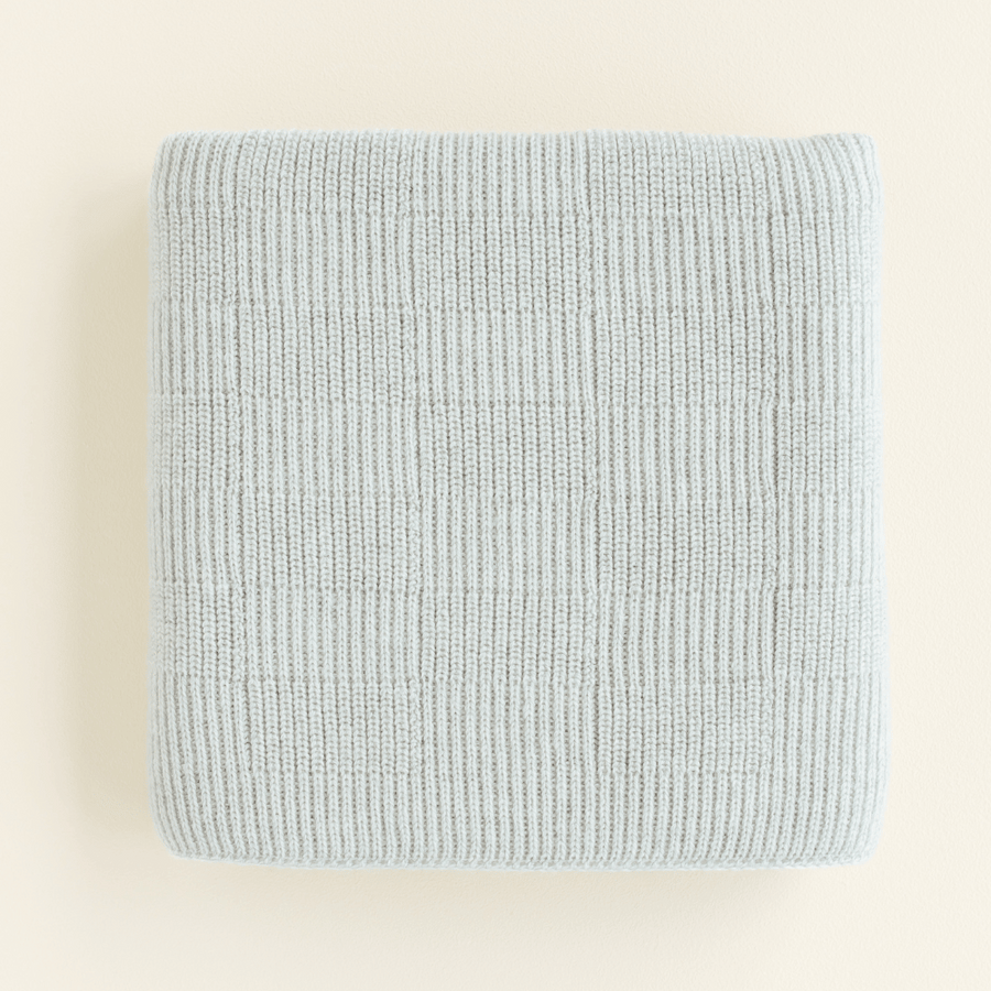 Hvid Hvid Ivy blanket - 100% Merino wool - Thick knit Blankets Light Grey