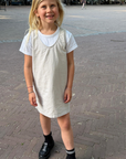 Tothemoon ☾ - Ziggy dress - V-shaped back - 100% Cotton - Handmade in Holland - Sand
