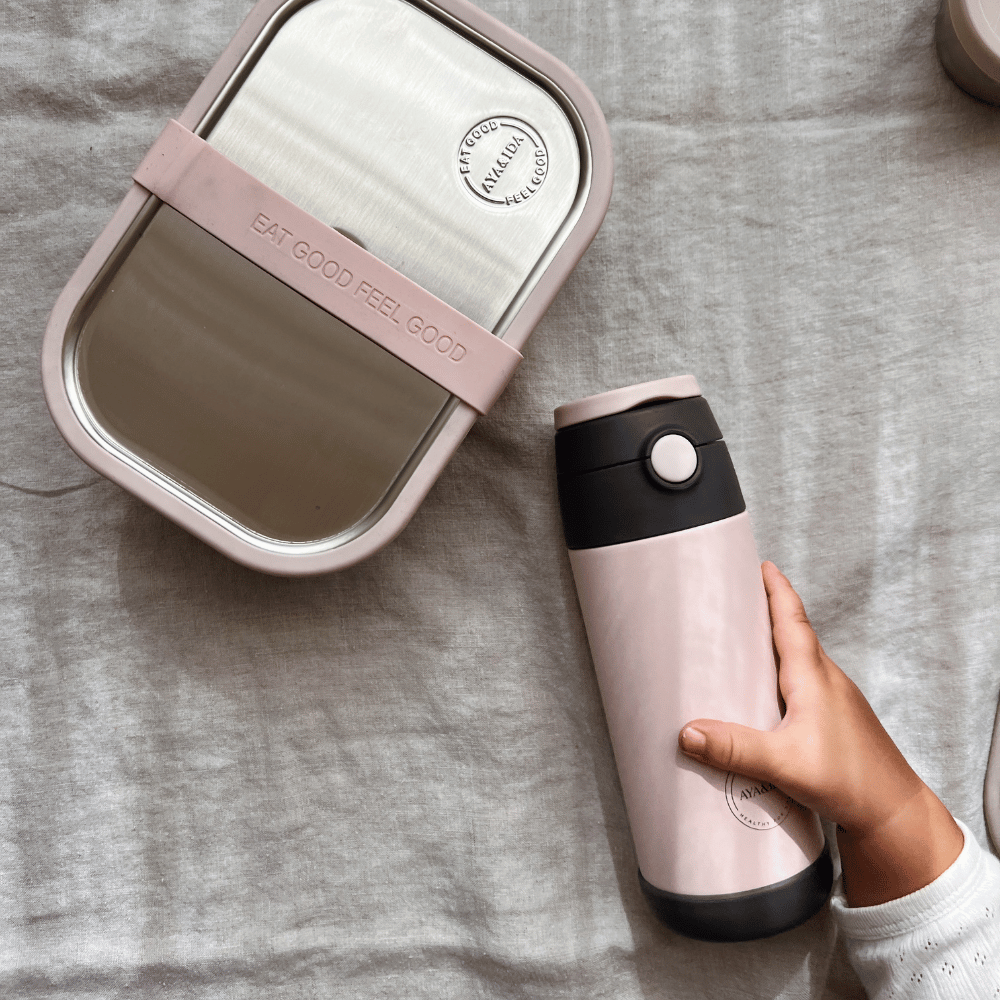 Aya & Ida Lunchbox - Steel - 1000 ml Eat Cream Beige