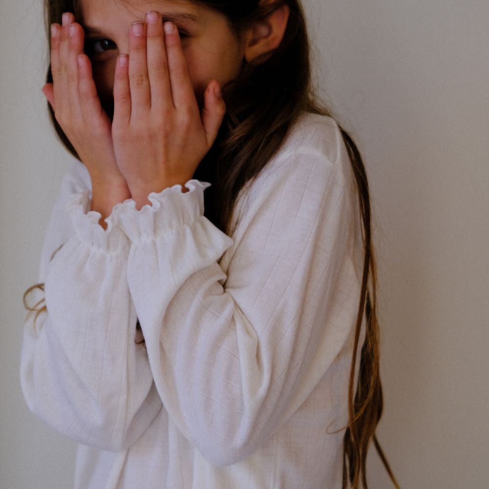 Tothemoon ☾ Tothemoon ☾ - Shirt - Wide fit - Long sleeve - Piquette cuffs - Wool & silk - Pointelle Clothing 86/92