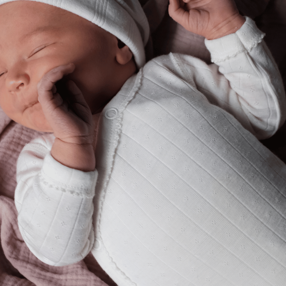 Tothemoon ☾ Tothemoon ☾ - Cross-over body - Long sleeve - Wool & silk - Pointelle Clothing 40