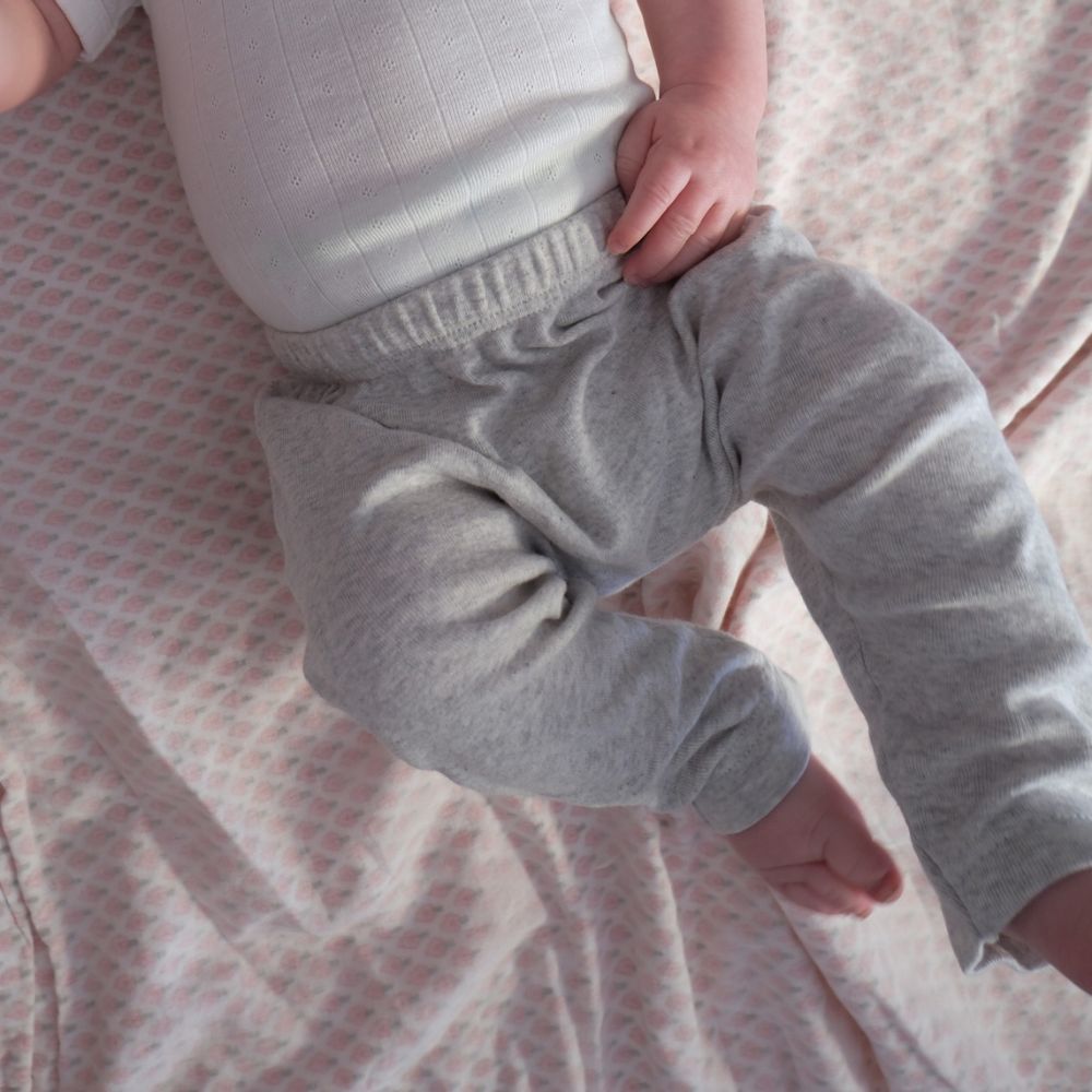 Tothemoon ☾ - Baggy baby pants - Organic cotton - Light grey