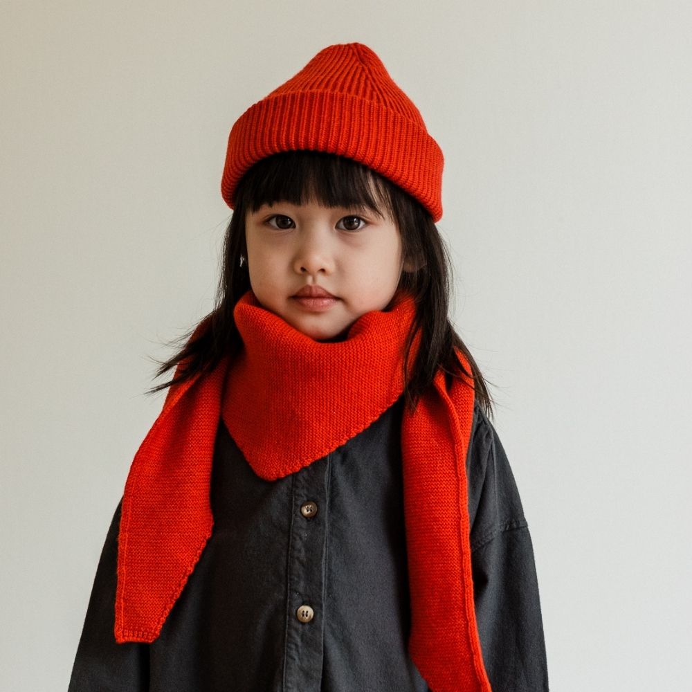 Hvid - Triangle Scarf - For you & Mini - 100% Merino wool