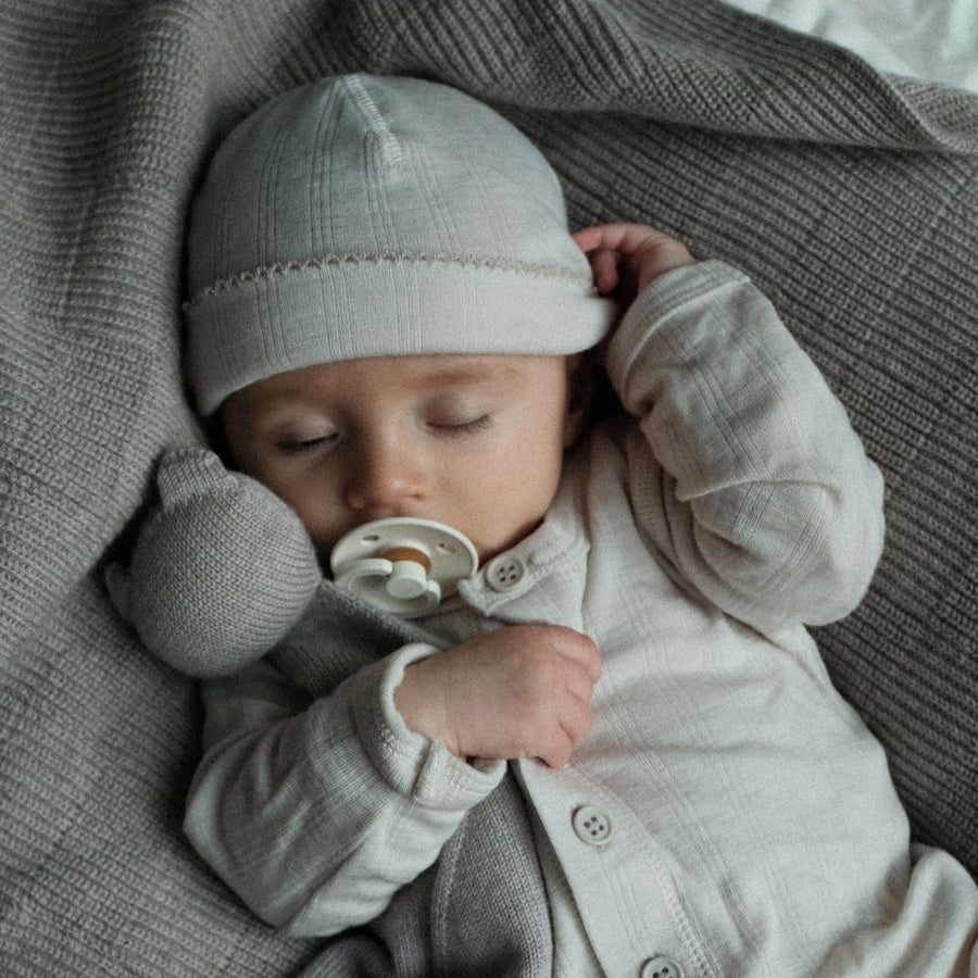 Tothemoon ☾ - Newborn Beanie - 100% Wool - Moonbeam