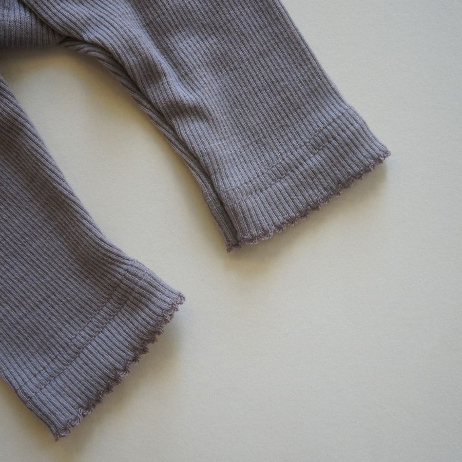 Tothemoon ☾ - Baby pants - 100% Wool - Rib - Taupe