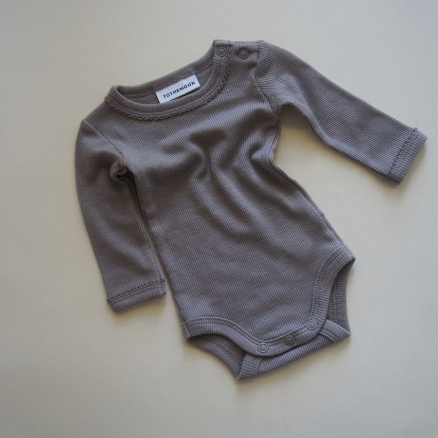 Tothemoon ☾ - Body - Long sleeve - 100% Wool - Rib - Taupe