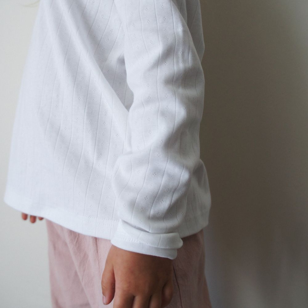Tothemoon ☾ - Shirt - Long sleeve - Organic cotton - Pointelle