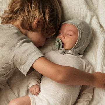 Tothemoon ☾ - Newborn Bonnet - Wool & silk - Needle pattern - Dove