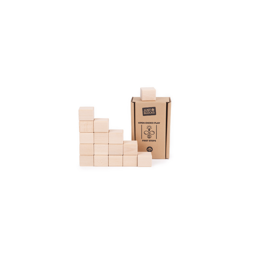 Just Blocks - Wooden blocks - Baby - Set of 16