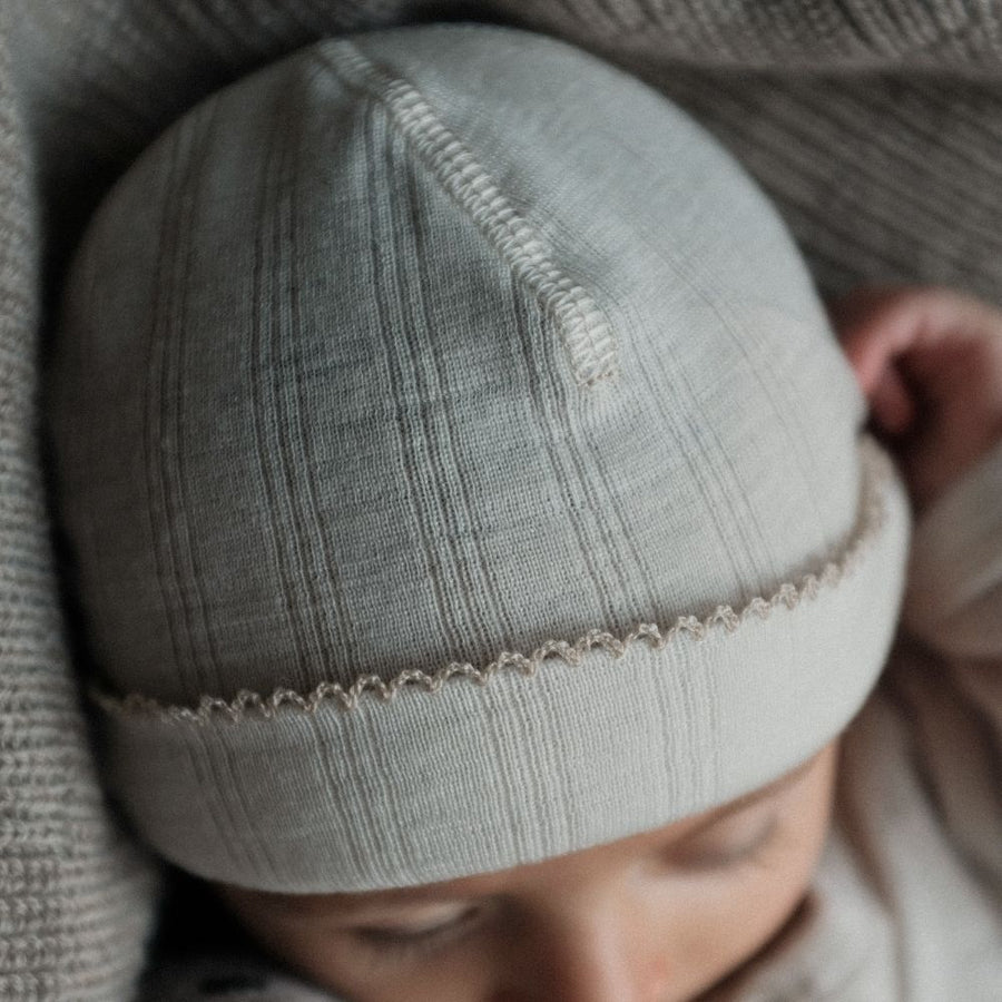 Tothemoon ☾ - Newborn Beanie - 100% Wool - Moonbeam