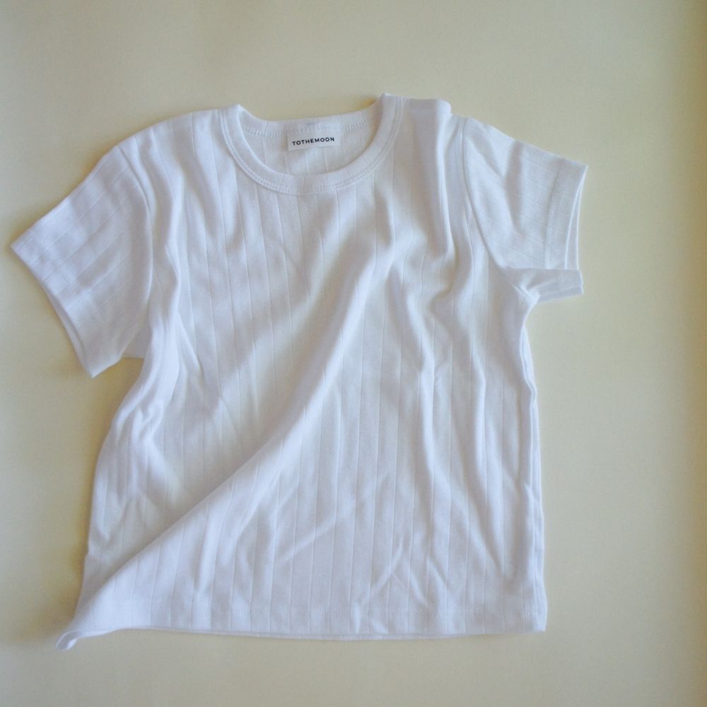 Tothemoon ☾ - Shirt - Short sleeve - Organic cotton - Pointelle