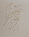 Tothemoon ☾ - Shorts - Korte broek - Curled ends - Wool & silk - Pointelle - Pyjama - Kids pajamas - Zoenvoorgust.com