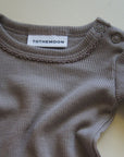 Tothemoon ☾ - Body - Long sleeve - 100% Wool - Rib - Taupe