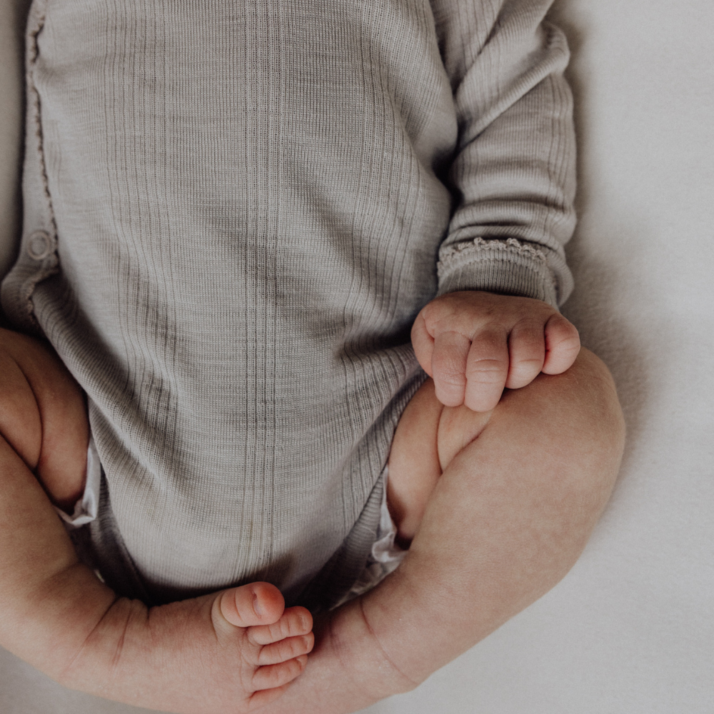 Tothemoon ☾ Tothemoon ☾ - Cross-over body - Long sleeve - Wool & silk - Needle pattern - Dove Clothing 50