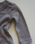 Tothemoon ☾ - Body - Long sleeve - 100% Wool - Rib - Taupe