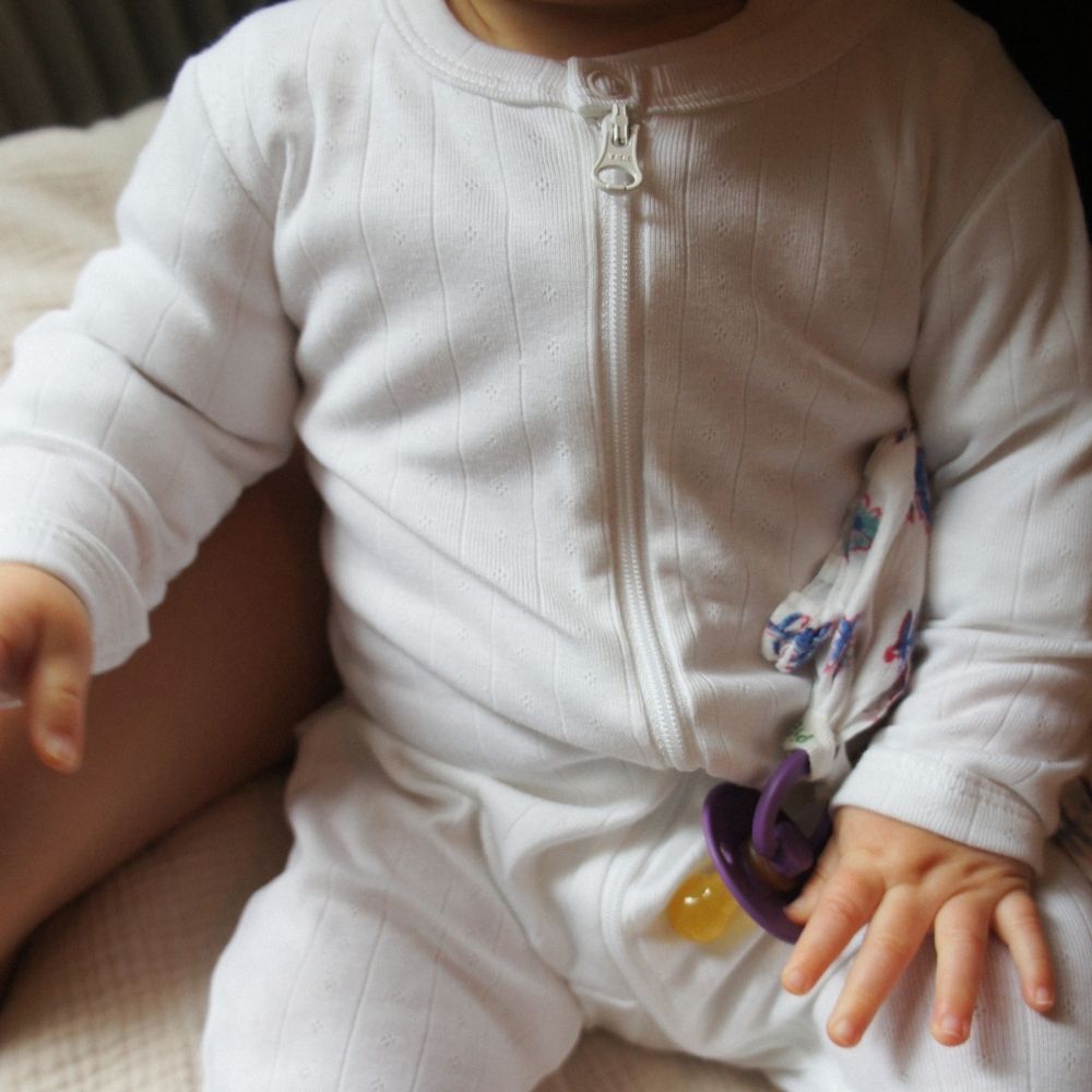 Tothemoon ☾ - Sleep suit - 2 in 1 Foot - With zipper - Organic cotton - Pointelle