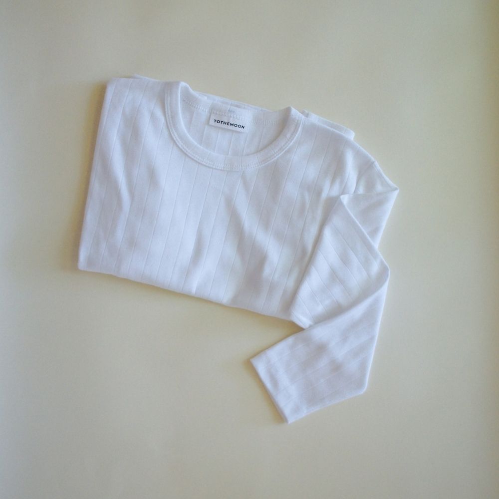 Tothemoon ☾ - Shirt - Long sleeve - Organic cotton - Pointelle