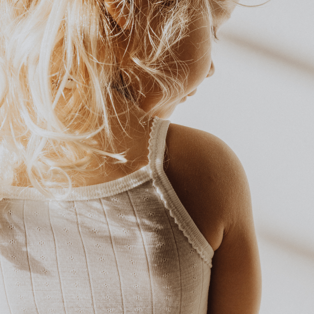 Tothemoon ☾ Tothemoon ☾ - Strap top - Curled ends - Wool & silk - Pointelle - Previous design Clothing 86/92