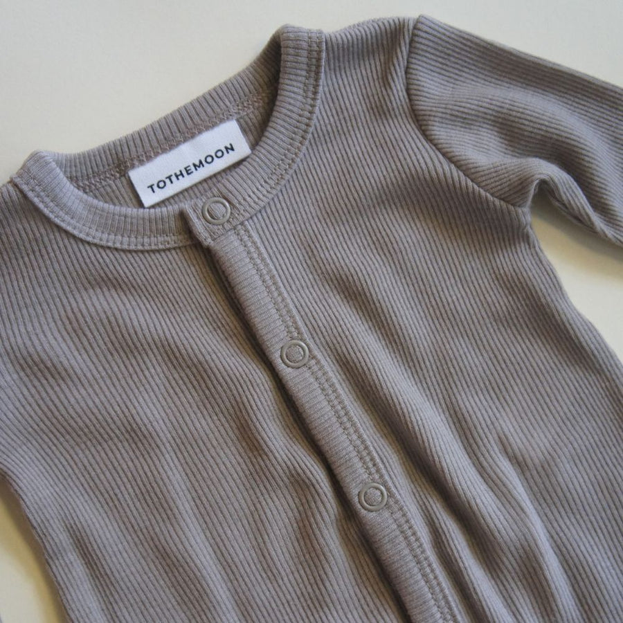 Tothemoon ☾ - Jumpsuit - 100% Wool - Rib - Taupe