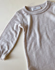 Tothemoon ☾ - Body - Long sleeve - Piquette Endings - 100% Wool - Moonbeam