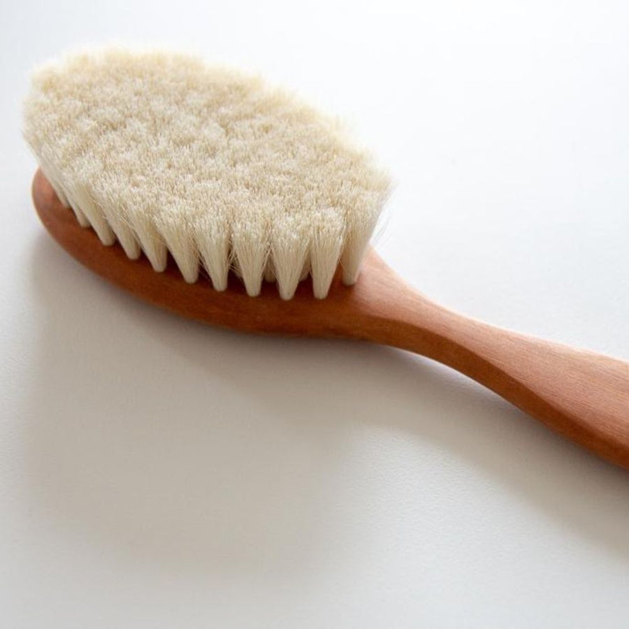 Baby brush - Oiled pear wood & goat hair