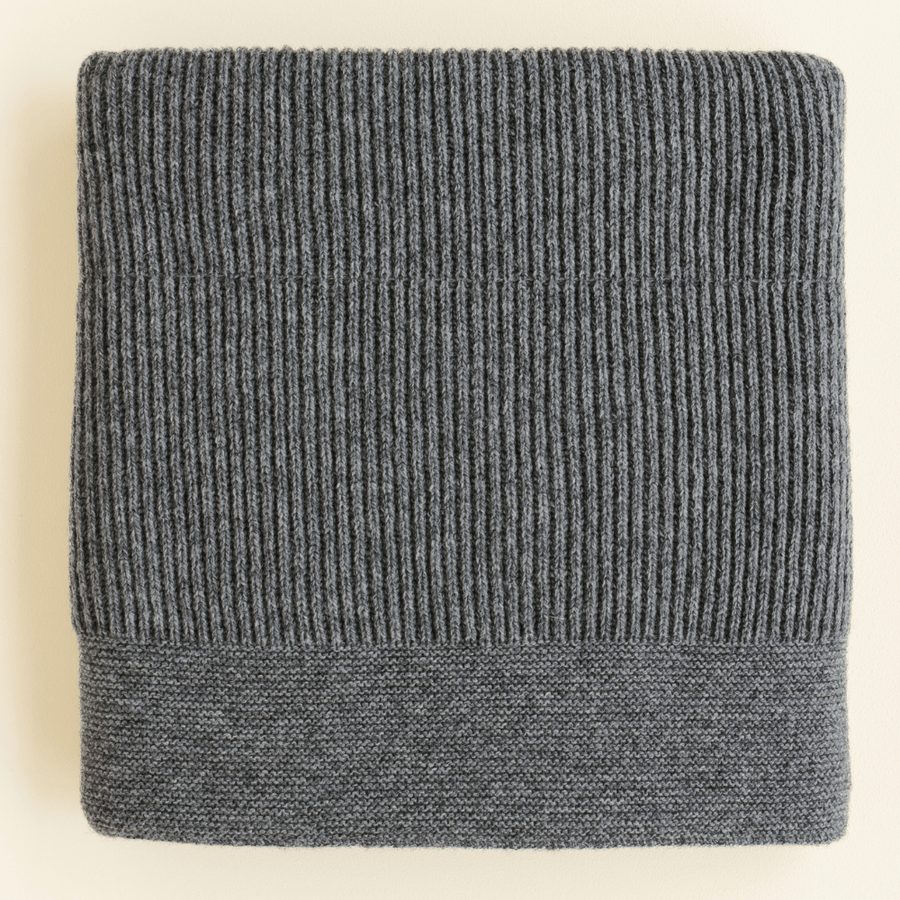 Hvid Gaston blanket - 100% Merino lambswool - Very thick knit