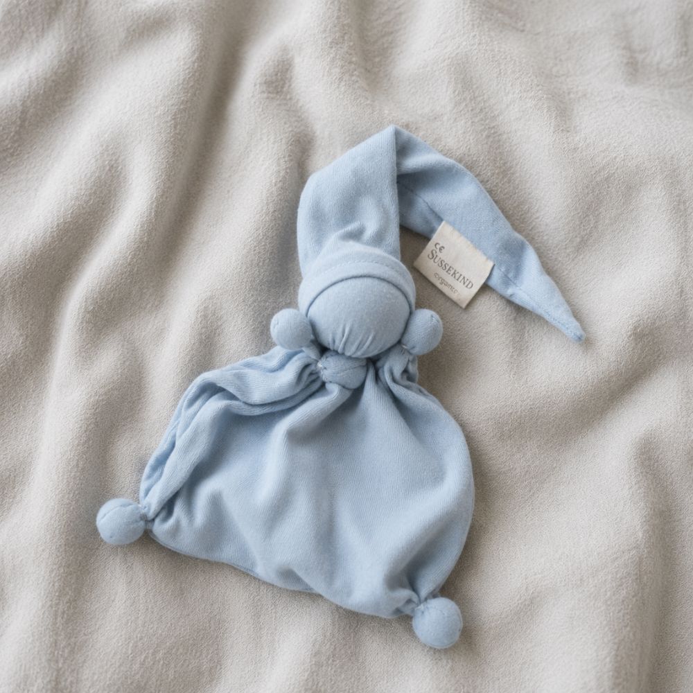 Duimpopje - 100% Cotton - Handmade - Light Blue