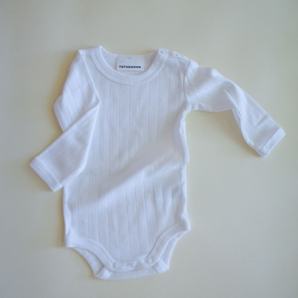 Tothemoon ☾ - Body - Long sleeve - Organic cotton - Pointelle