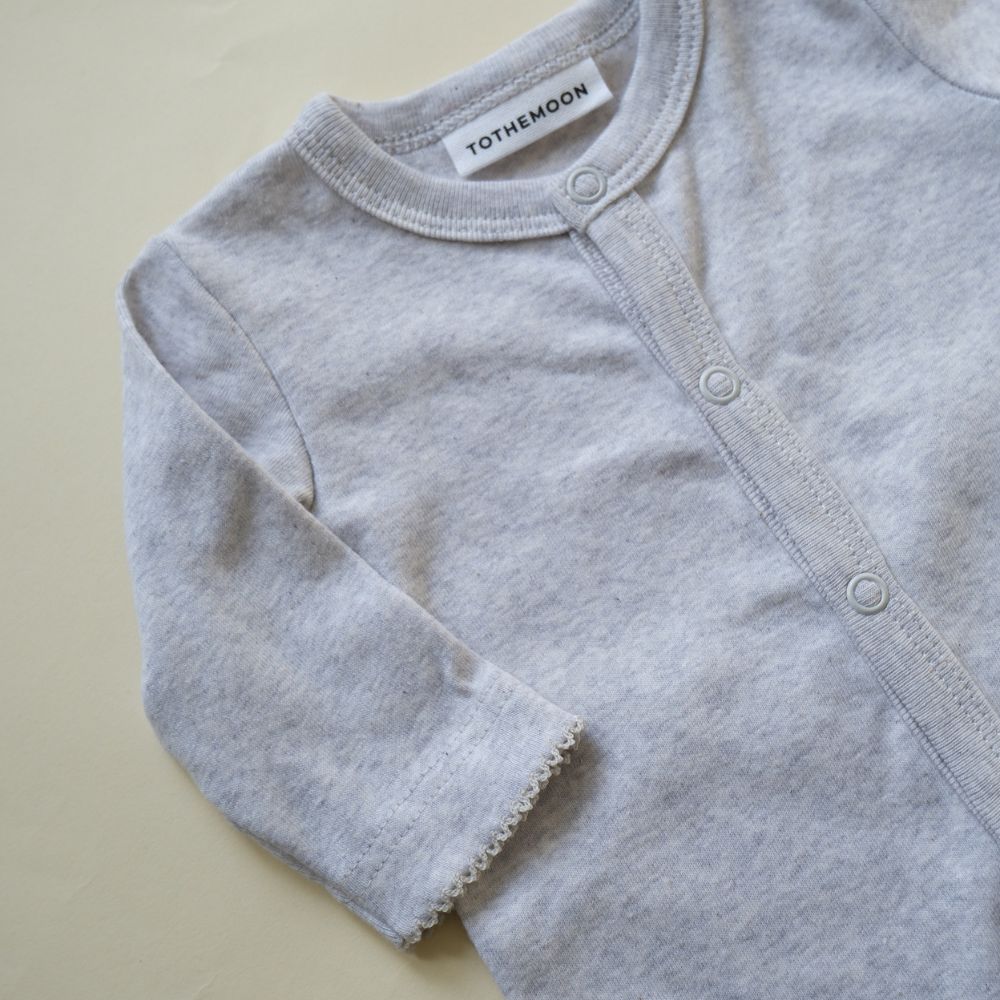 Tothemoon ☾ - Jumpsuit - 100% Organic cotton - Light grey