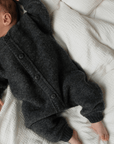 Baby suit - 100% Wool Fleece - Dark Grey