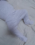 Tothemoon ☾ - Footed baby pants - Organic cotton - Light grey