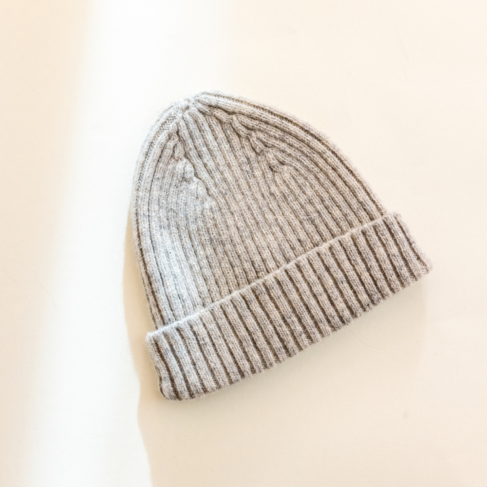 Tothemoon ☾ Beanie - 100% wool - Handmade in Portugal - For you & Mini Outerwear Light Grey / Kids (1-5+ Years)