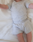 Tothemoon ☾ - Baby shorts - Organic cotton - Light grey