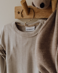 Tothemoon ☾ - Body - Long sleeve - Wool & Silk - Needle pattern - Dove