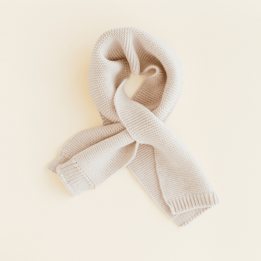 Hvid - Ivo Kids Scarf - 100% Merino wool