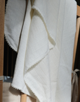 Baby blanket - Wool & silk - Pointelle