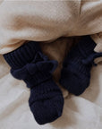 Newborn socks - 100% Organic Wool - Marine