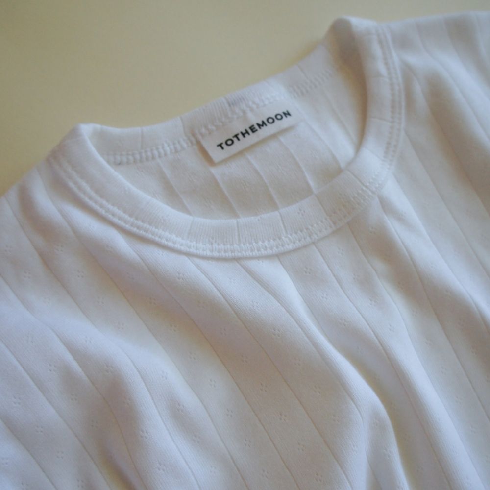 Tothemoon ☾ - Shirt - Long sleeve - Organic cotton - Pointelle